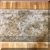 D02. Small machine made area rug. 3'7” x 1'11” - $68 